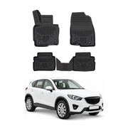 Tapis de sol pour Mazda CX-5 2012-2017 Noir 3D en Caoutchouc TPE 4Pcs