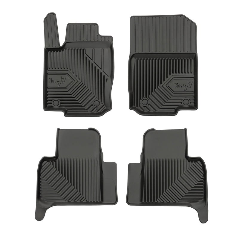 Tapis de Sol de Voiture No.77 pour Mercedes-Benz ML W166 2011-2015 TPE Noir 4Pcs