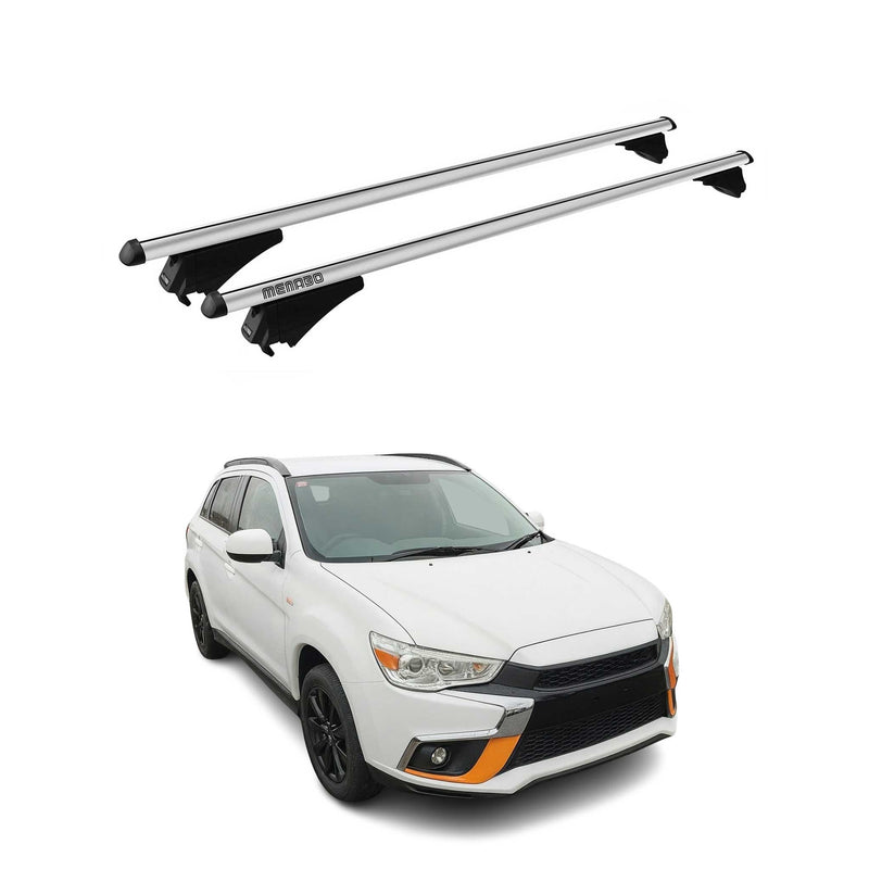 Tiger Barres de toit transversales pour Mitsubishi RVR 2010-2015 Gris