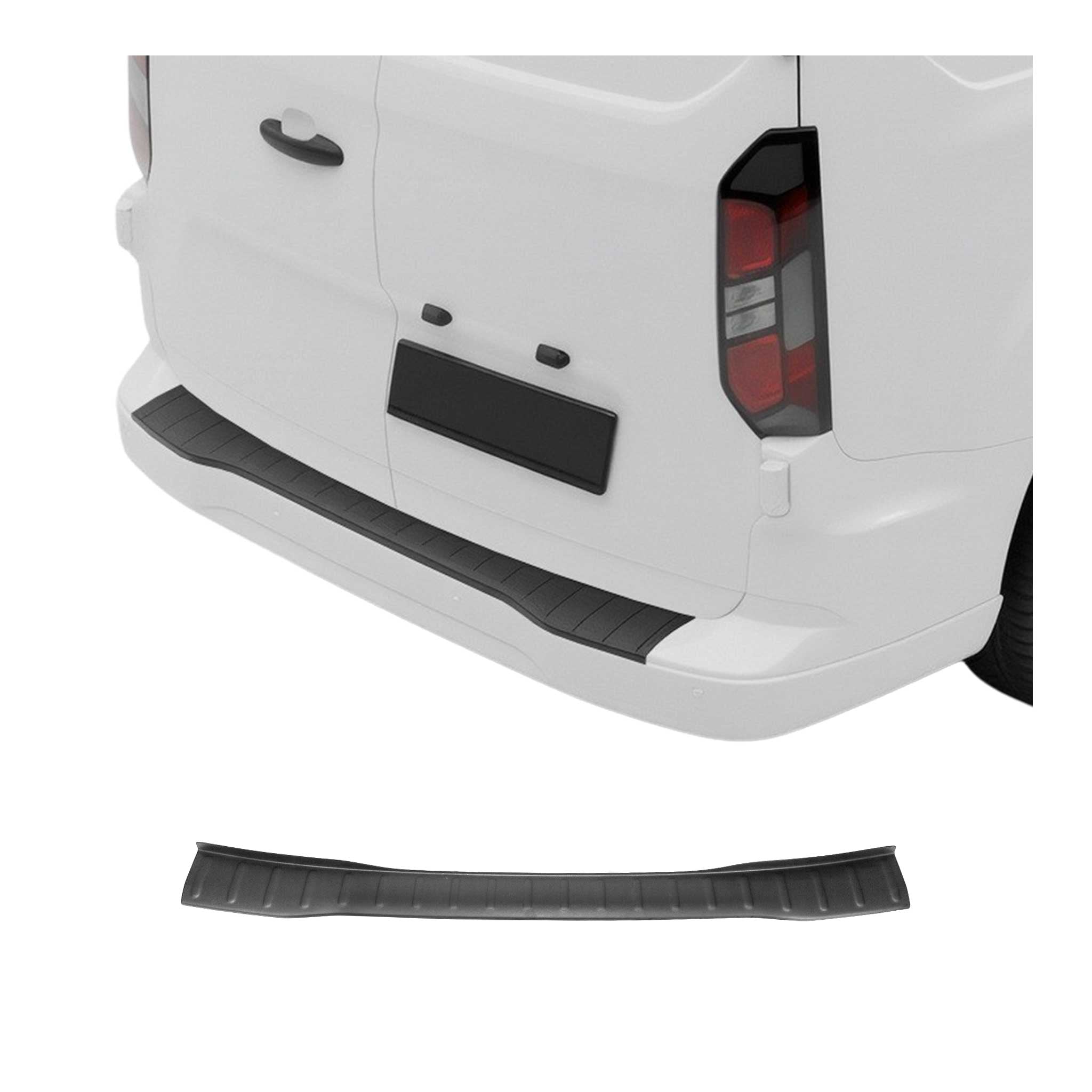 Protection Seuil Coffre Pare-Chocs pour Ford Transit Tourneo Custom 2023-25 ABS