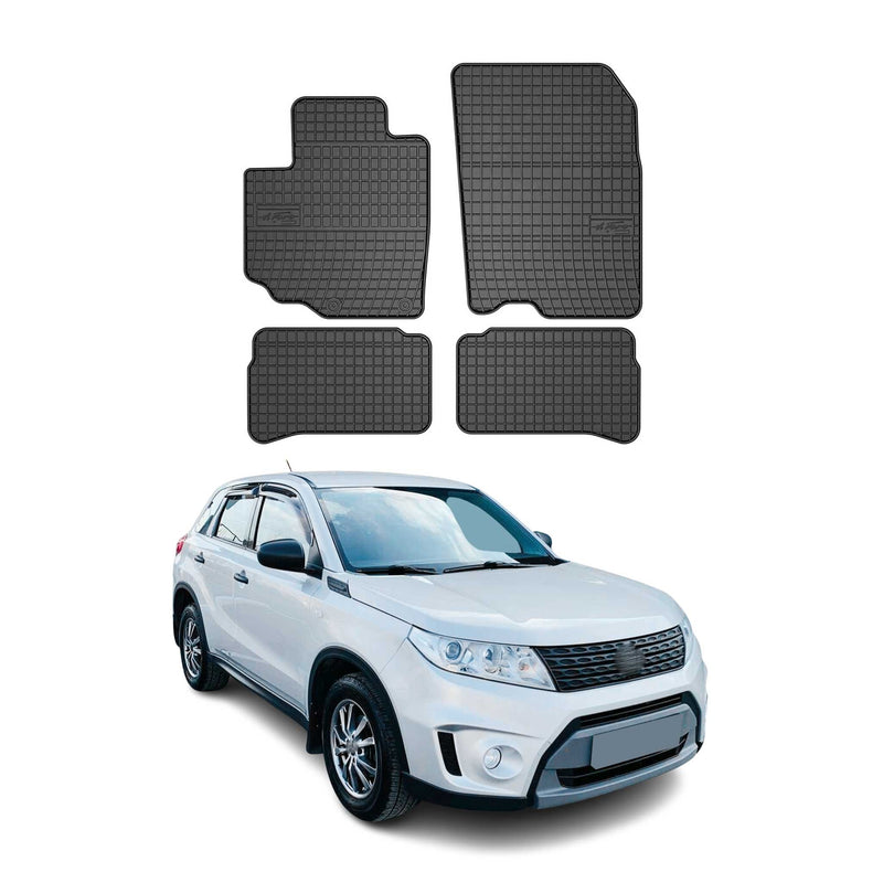 Tapis de Sol pour Suzuki Grand Vitara 2015-2018 Caoutchouc Noir