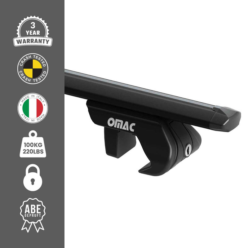 Barres de toit transversales pour Dacia Jogger 2022-2025 Alu Noir 2 pièces ABE