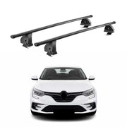 Barres de toit acier pour Renault Megane IV HB Break 2016-24 5Portes TÜV Noir 2x