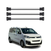 Barres de toit transversales pour Citroen Jumpy / SpaceTourer 2016-2026 Gris 3x