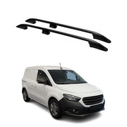 Barres de toit longitudinales pour Mercedes Citan W420 2021-26 L1 Court Alu Noir