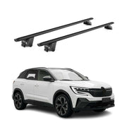 Barres de toit transversales pour Renault Austral 2023-2025 Alu Noir 2x ABE