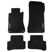 Tapis de sol pour Mercedes-Benz Classe C W203 S203 2000-2007 Velours Noir 4Pcs