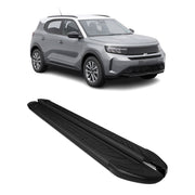 Marchepieds latéraux pédale pour Opel Frontera 2024-2026 Aluminium Noir 2Pcs