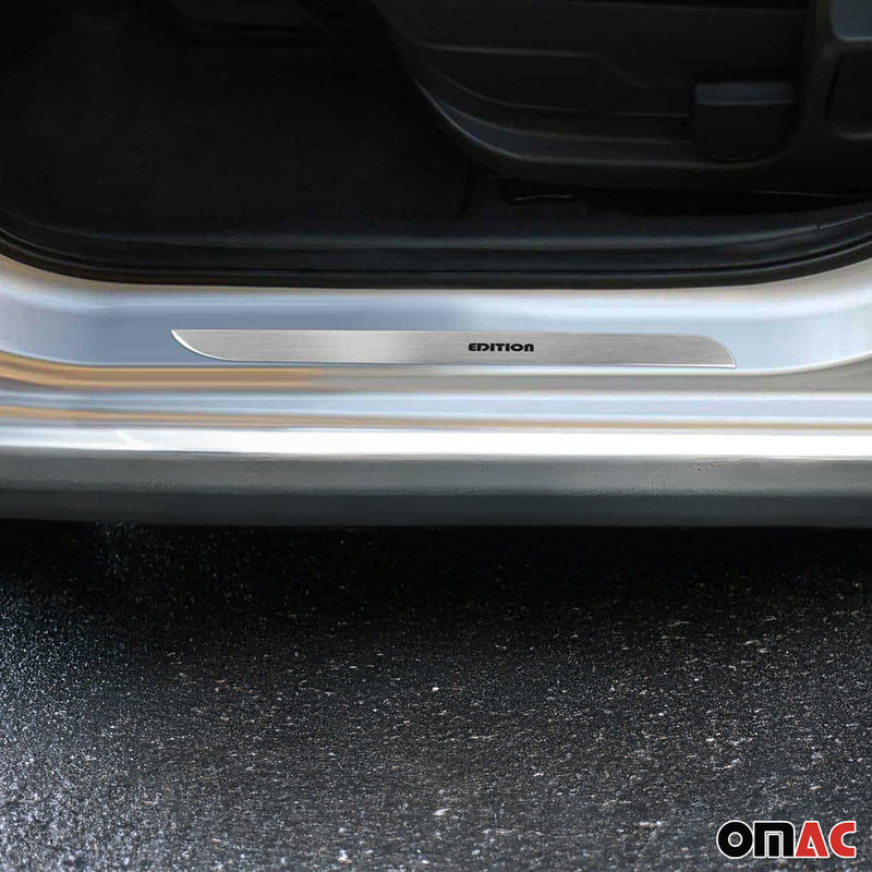 Seuils de porte pour Opel Crossland X 2017-2025 en acier inox Chromé