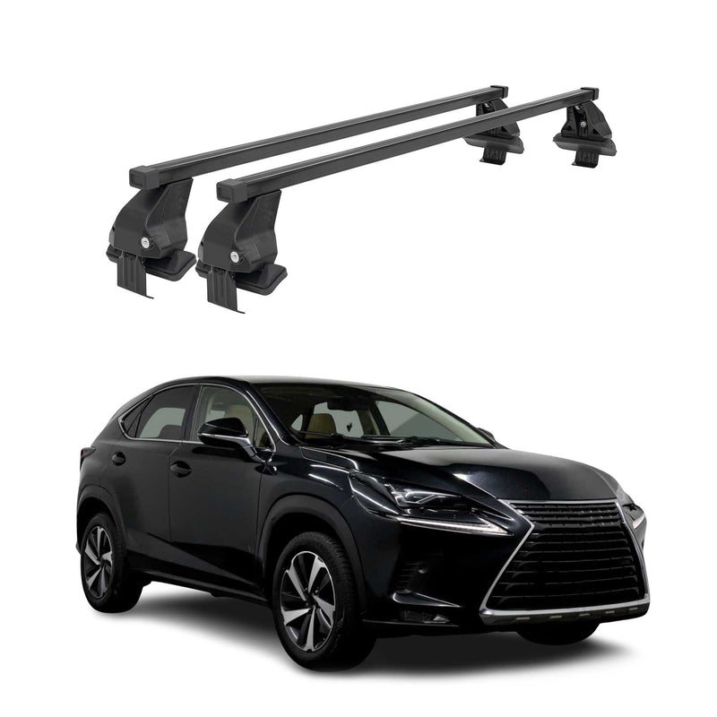 Barres Transversales Menabo pour Lexus NX AZ10 2014-2021 Noir