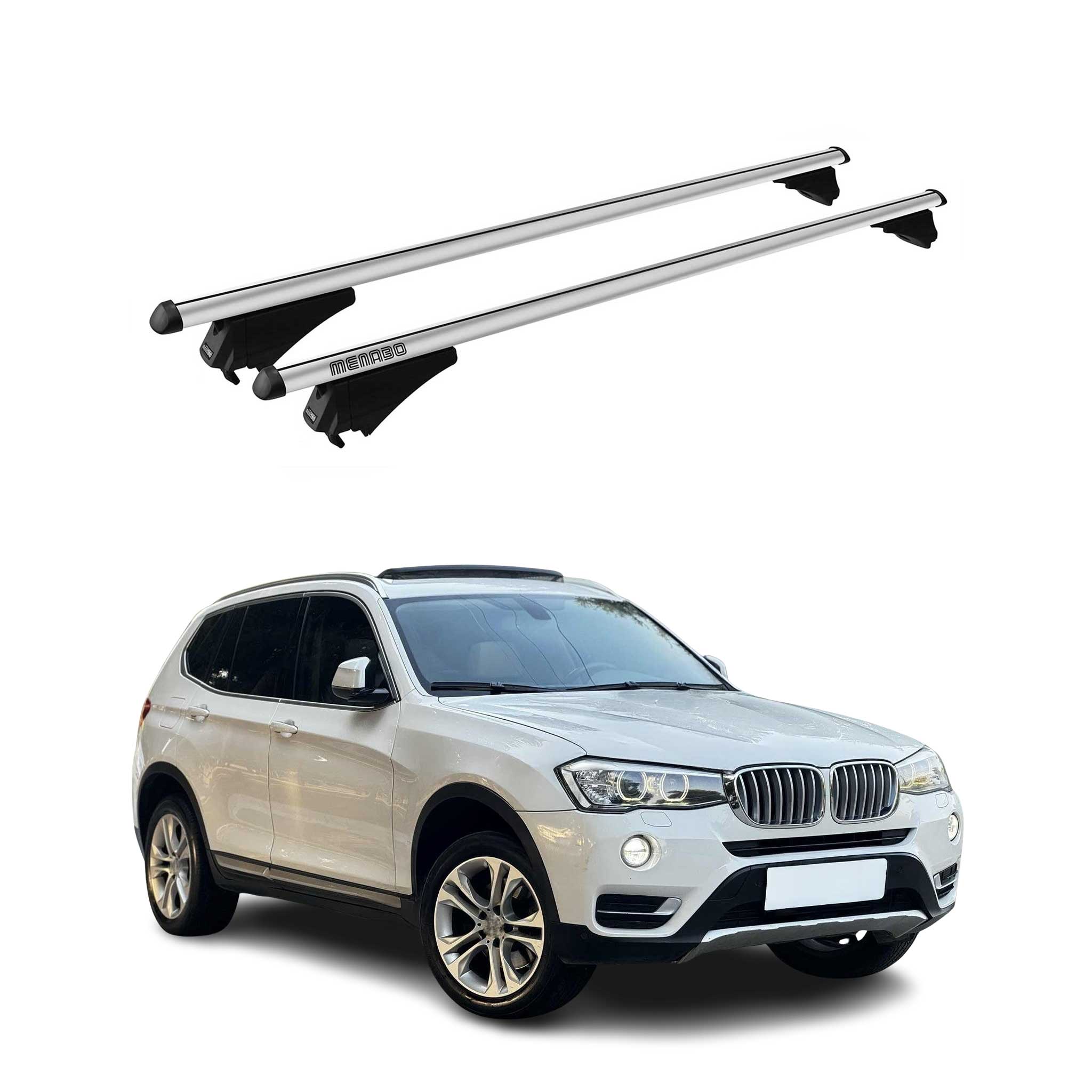 Tiger Barres de toit transversales pour BMW X3 F25 2010-2017 Gris