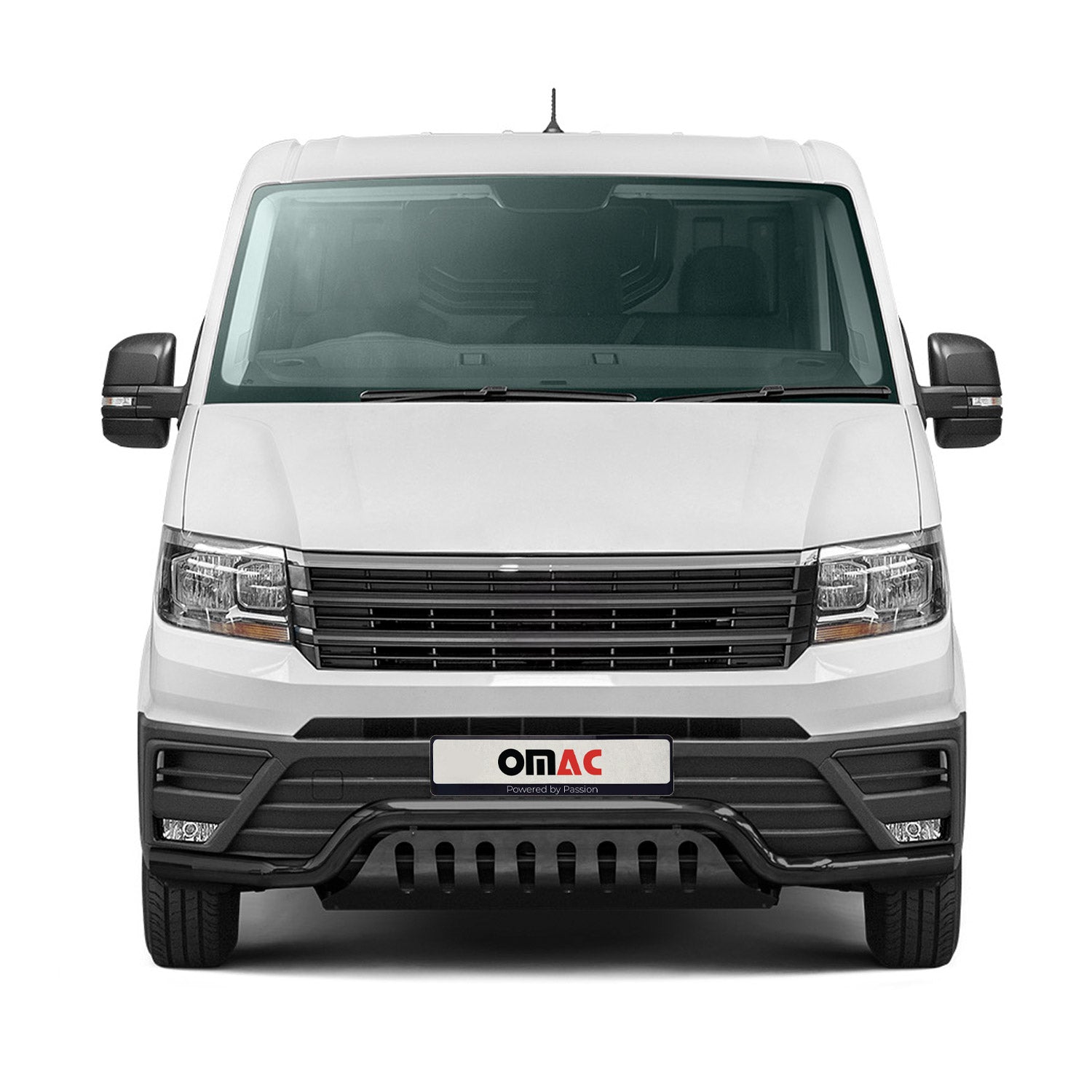 Pare-Buffle Avant Pour VW Crafter 2017-2026 Acier Inoxydable Noir