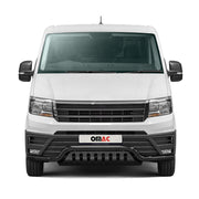 Pare-Buffle Avant Pour VW Crafter 2017-2026 Acier Inoxydable Noir