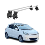 Barres de toit transversales pour Mitsubishi Spacestar 2012-2016 Acier Gris