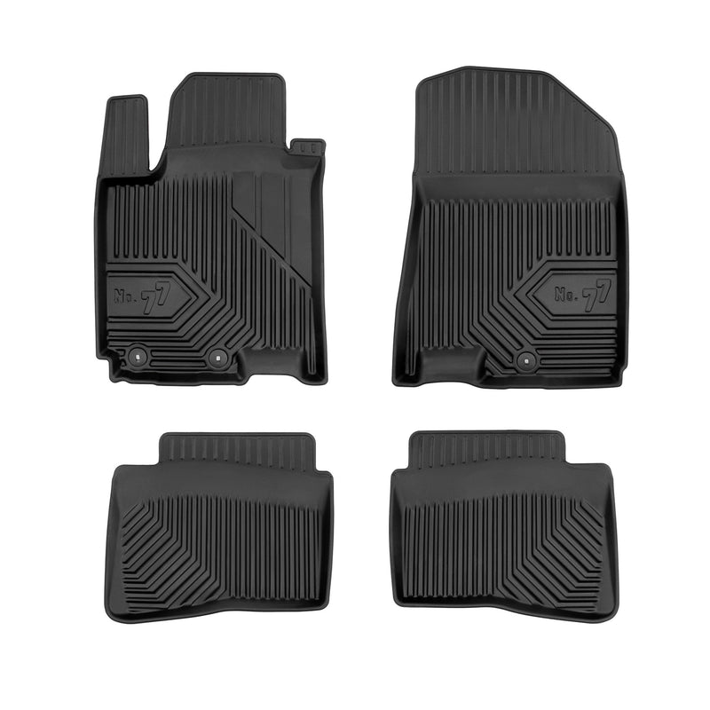 Tapis de Sol de Voiture pour Hyundai i20 II 2014-2020 TPE Imperméable Noir 4Pcs