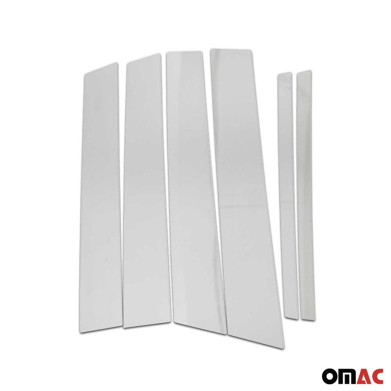 Couverture Garniture de pilier B pour Opel Corsa F 2019-2023 en acier inox 6Pcs