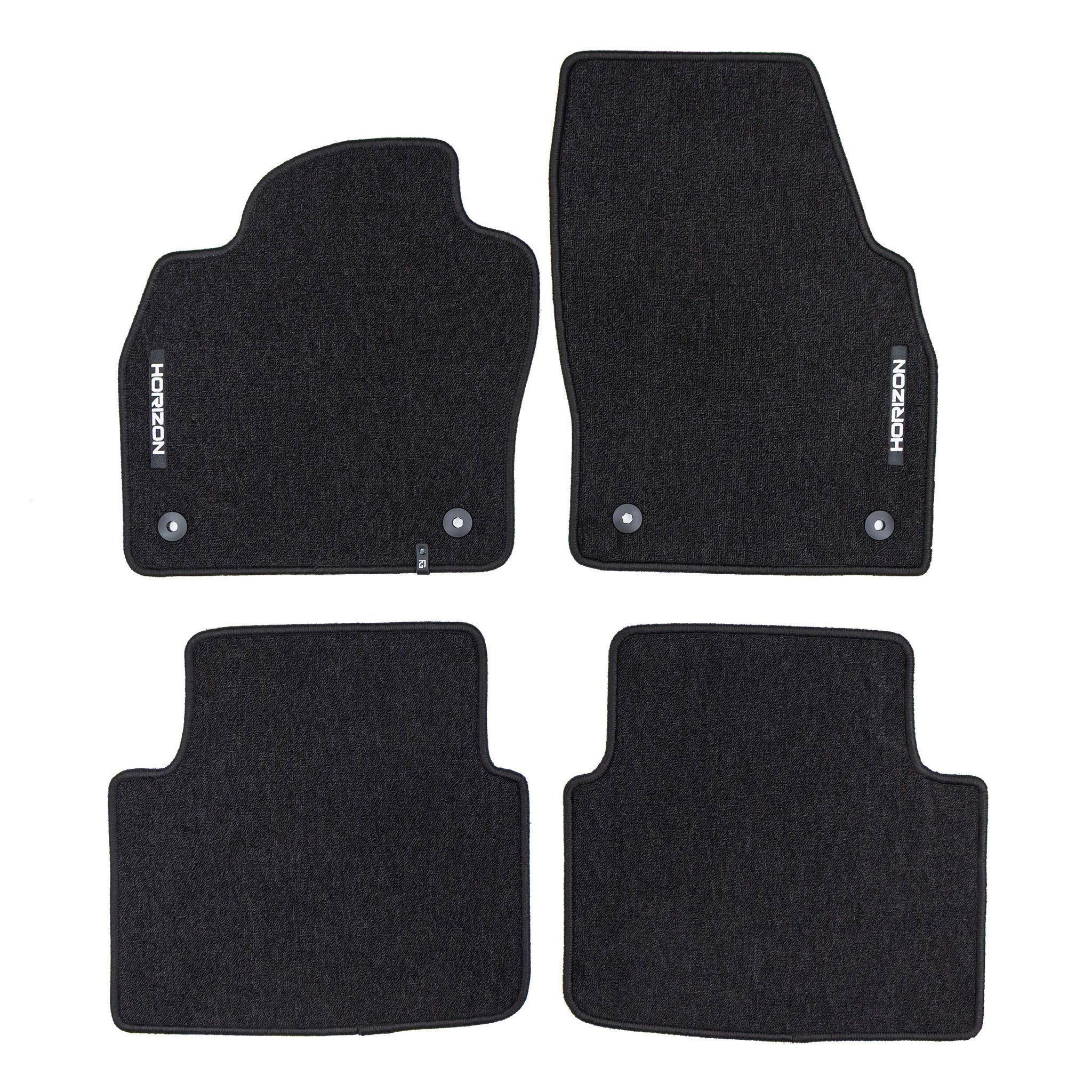 Tapis de Sol de Voiture pour Skoda Kamiq 2019-2026 Velours Imperméable 4Pcs
