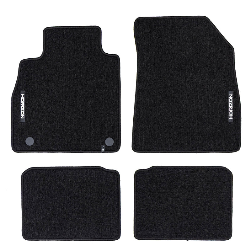 Tapis de Sol de Voiture pour Nissan Micra K14 2016-2022 Velours Noir 4Pcs