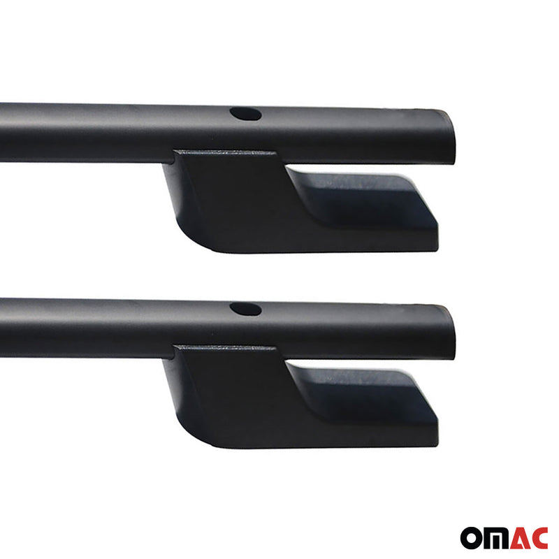 Barres de toit longitudinales pour Renault Trafic 2001-2014 L2 Aluminium Noir