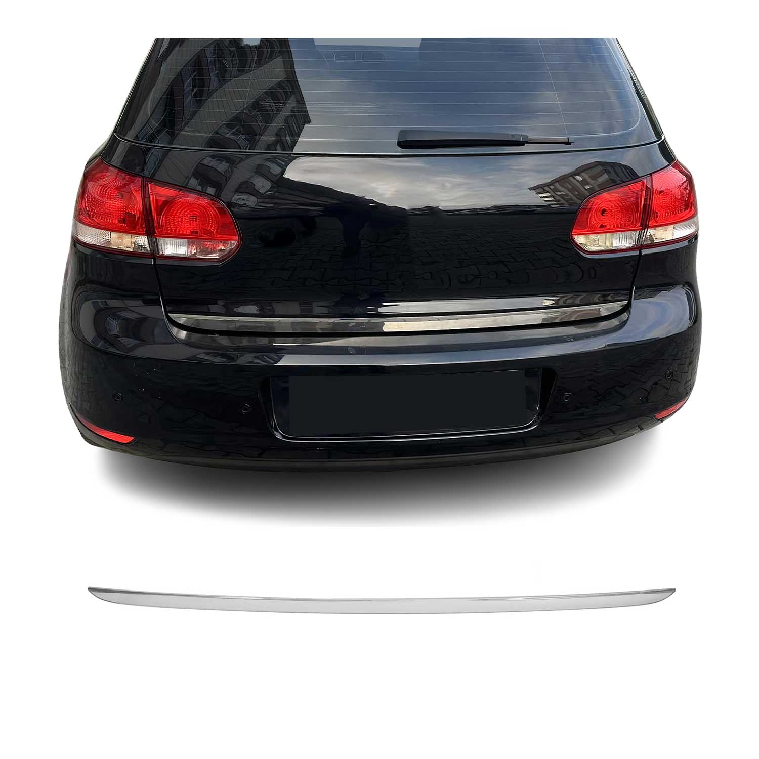 Garniture de Hayon Coffre pour VW Golf VI 2008-2012 acier inox