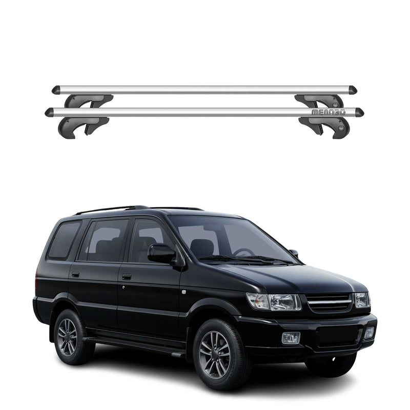 Barres de toit transversales pour Chevrolet Tavera 1998-2017 90kg Alu Gris