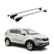 Tiger Barres de toit transversales pour Kia Sportage 2010-2013 Gris