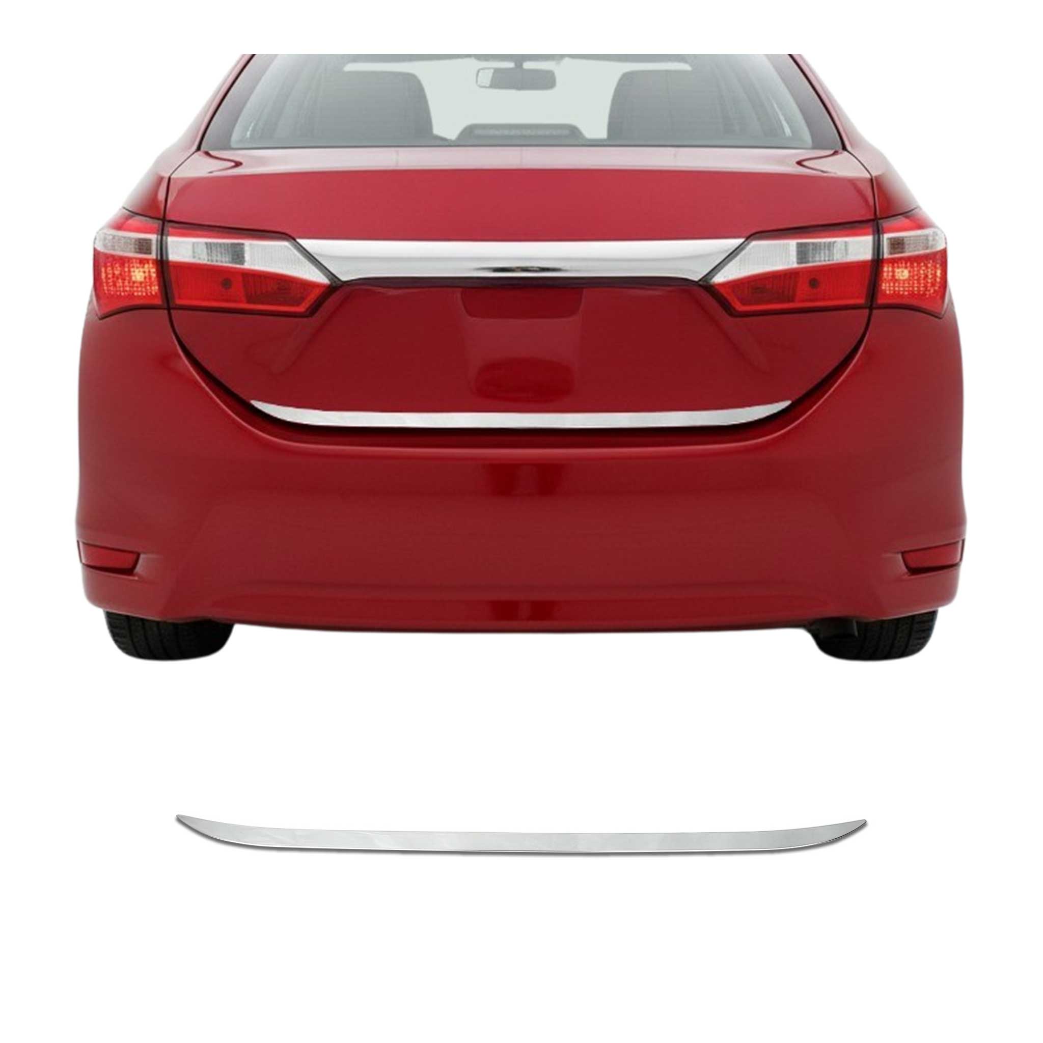 Garniture de Hayon Coffre pour Toyota Corolla 2013-2019 acier inox