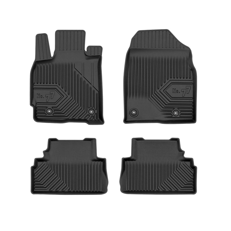 Tapis de Sol de Voiture pour Mazda CX-7 2006-2012 sauf AWD TPE Durable Noir 4Pcs