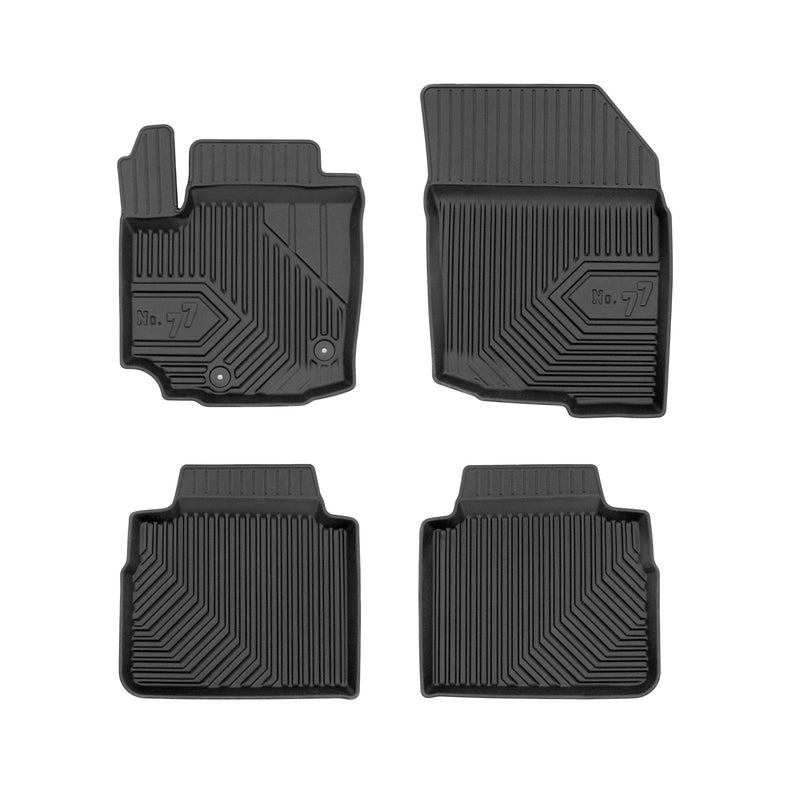 Tapis de Sol de Voiture pour Suzuki SX4 S-Cross Mid Hybrid 2020-21 TPE Noir 4Pcs