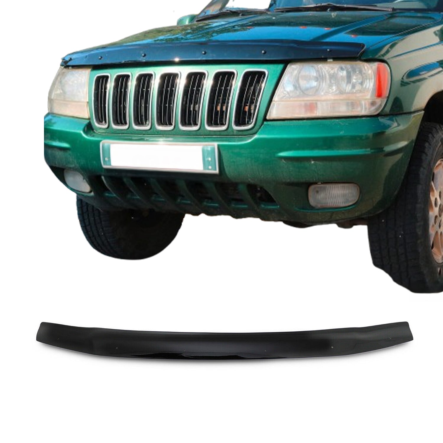 Deflecteurs d'air capot de voiture pour Jeep Grand Cherokee SUV 1998-2005 Noir