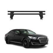 Menabo Barres de toit Transversales pour Genesis G90 2016-2019 Noir ABE 2x