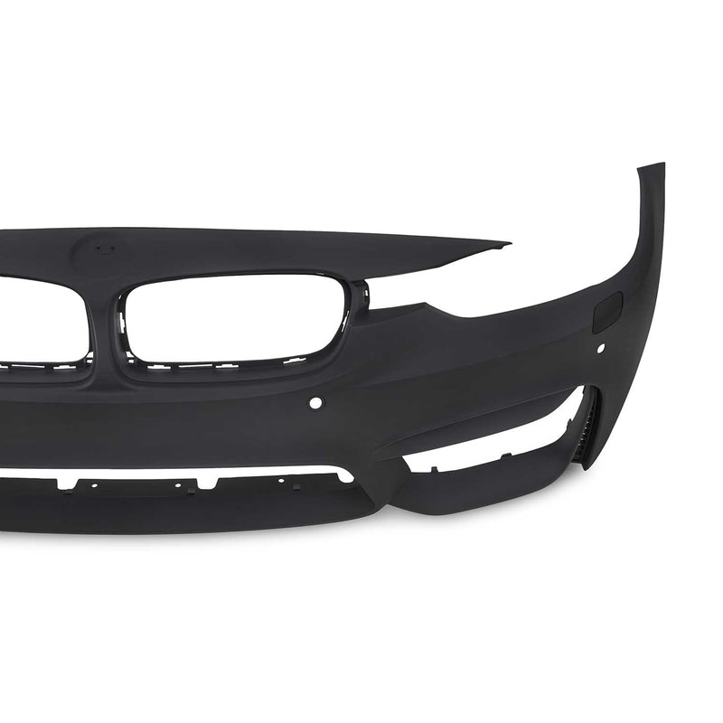 Pare-choc Bumper + Lave-phares pour BMW Series 3 F30 2011-2019 Plastique noir 1x
