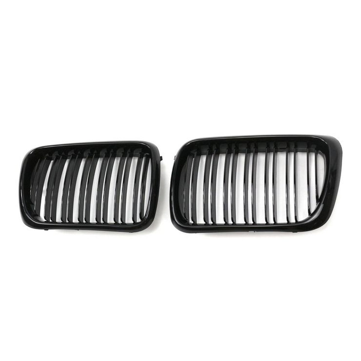 JOM Calandre pour BMW Série 3 E36 1996-1999 Doppelrippe ABS Noir Brillant