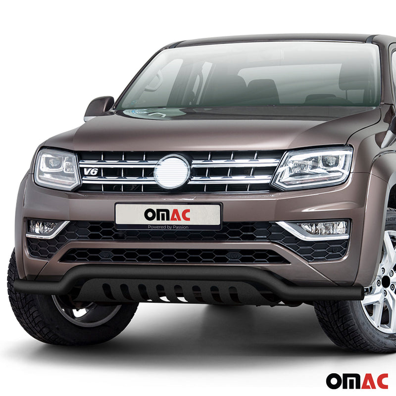 Pare-Buffle Avant Pour VW Amarok 2016-2020 Acier Noir