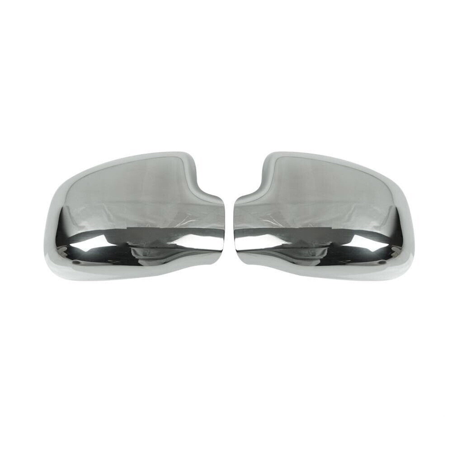 Coques de Rétroviseurs pour Dacia Sandero I II 2008-2020 en Acier Chromé Argent