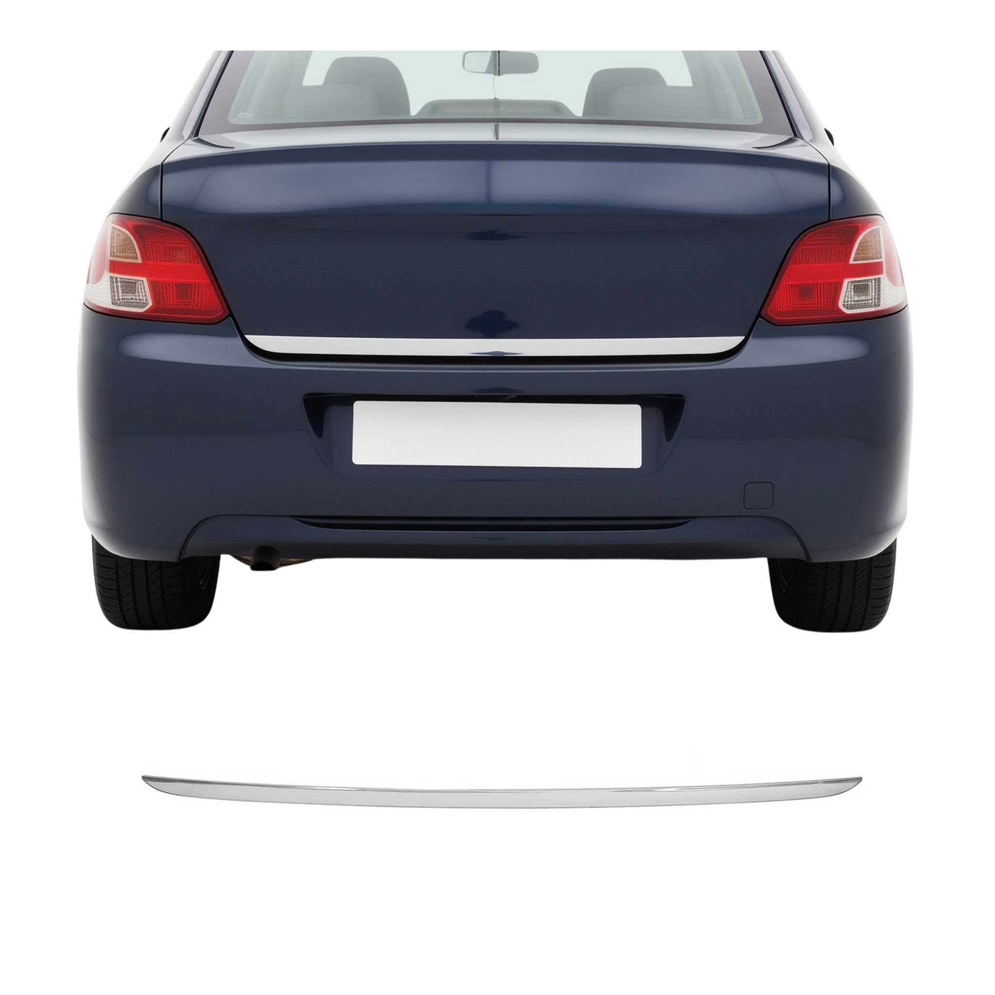 Garniture De Hayon Coffre pour Citroen C-Elysee 2012-2024 inox