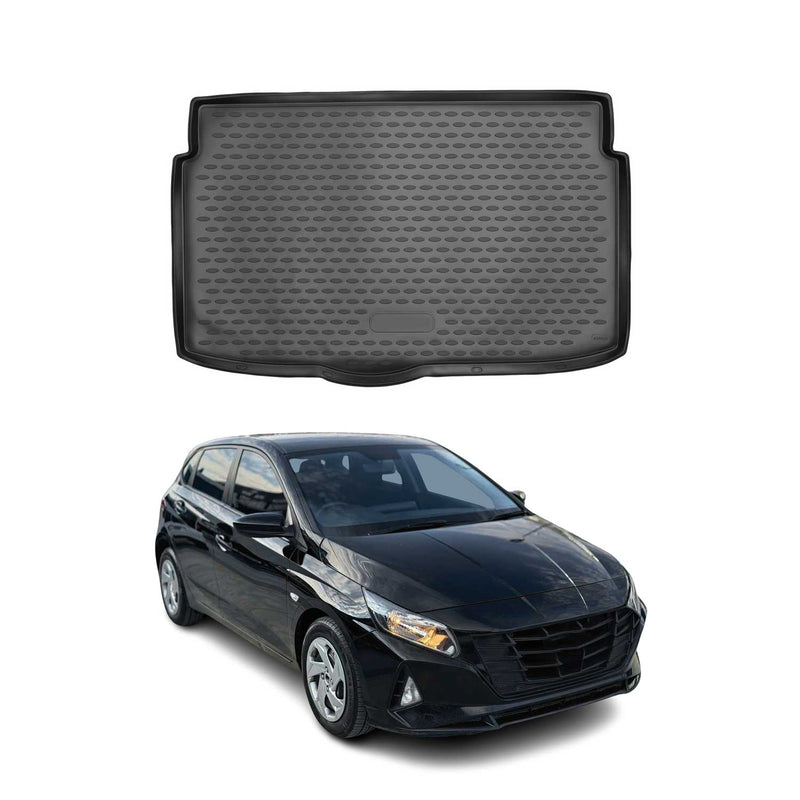 Tapis de Coffre pour Hyundai i20 2020-2025 TPE Noir