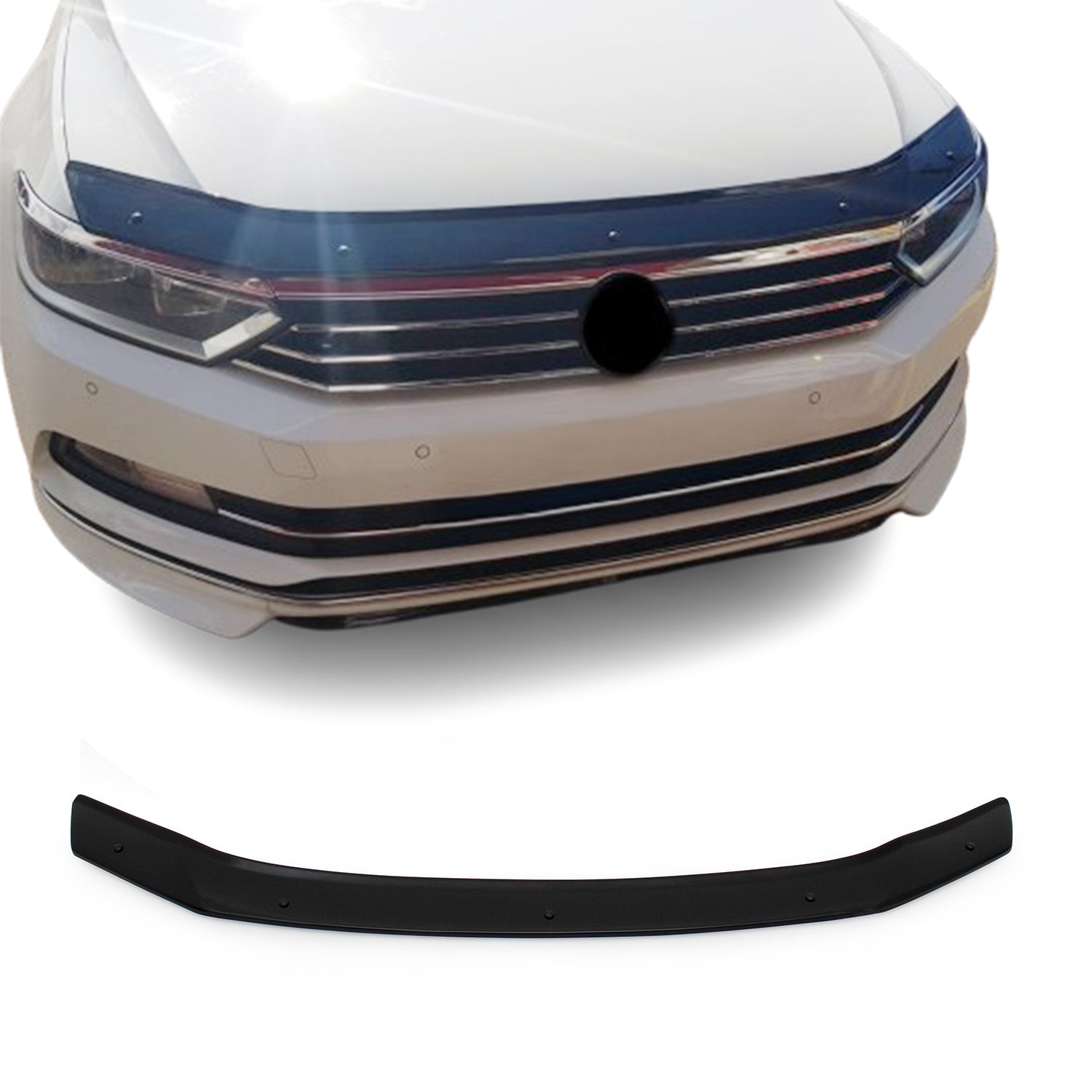 Deflecteurs d'air capot de voiture pour VW Passat B8 2015-2019 Acrylique Noir