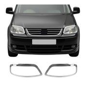 Cadre phare avant pour VW Caddy 2003-2010 en acier inox Chromé