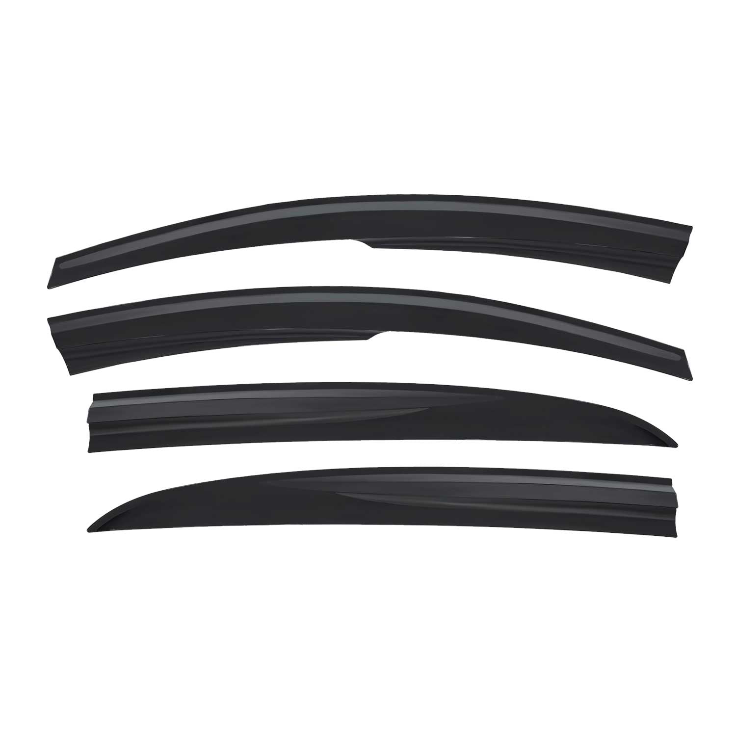 Déflecteurs de Vent pluie d'air pour Hyundai i20 2008-2015 HB Acrylique Noir 4x