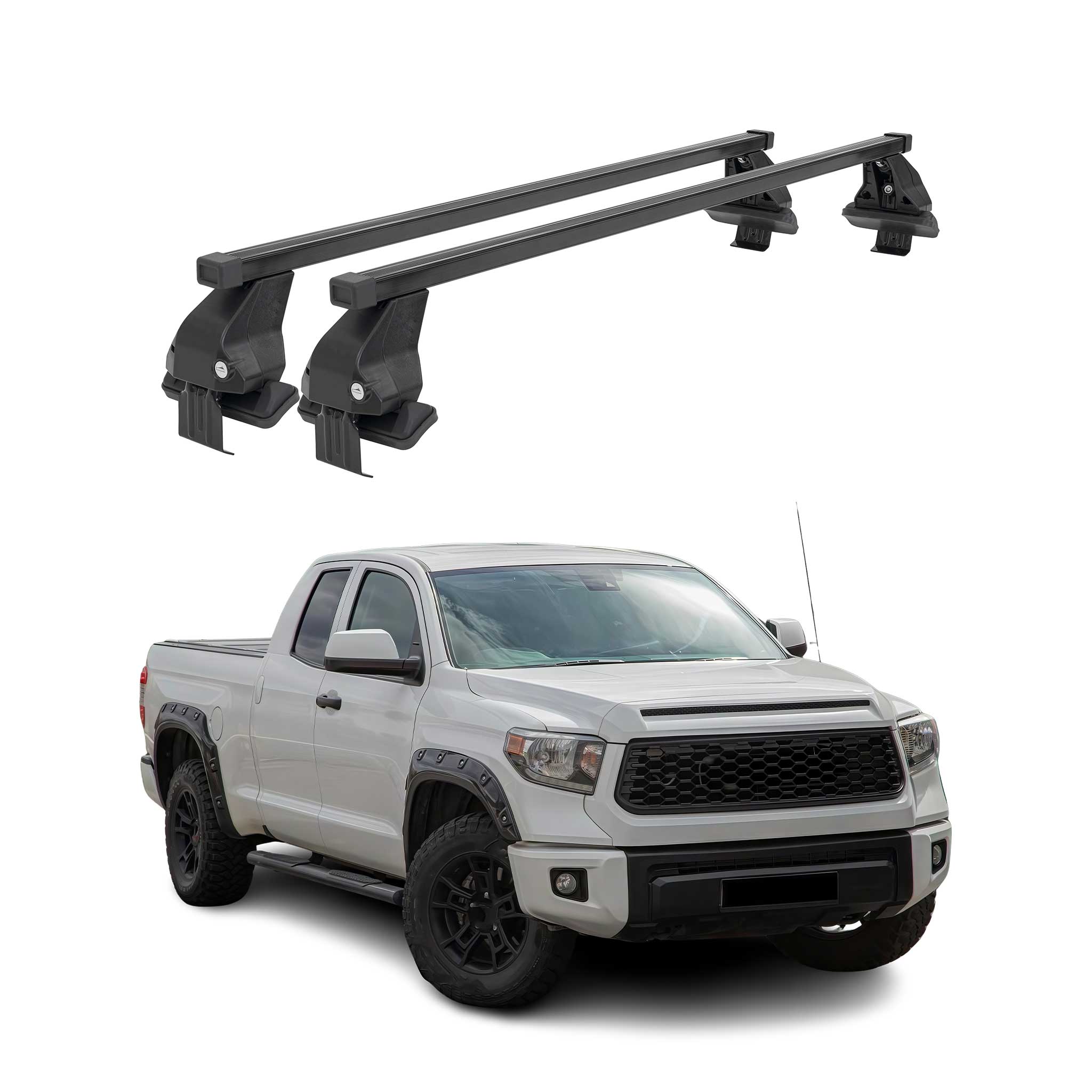 Barres Transversales Menabo pour Toyota Tundra XK50 2014-2021 Noir