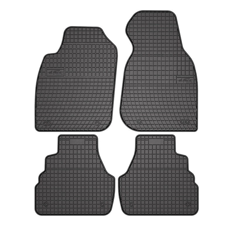 OMAC Tapis de sol pour Audi A6 C5 Berline Break 1997-2004 Noir en caoutchouc