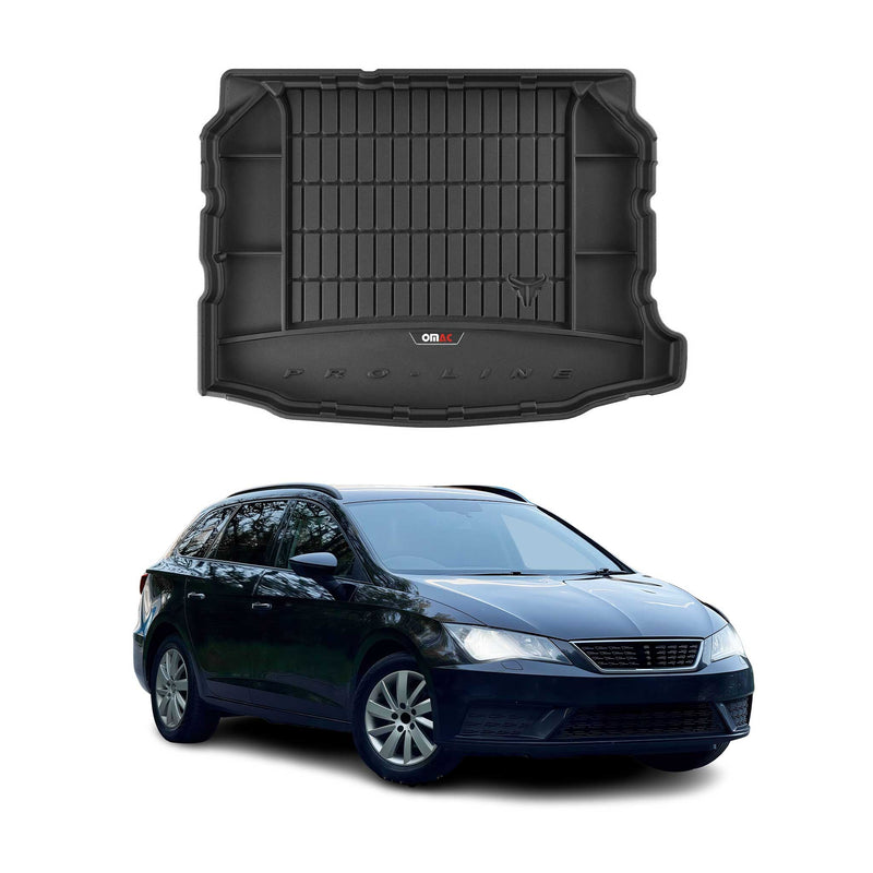 Tapis de Coffre pour Seat Leon 2012-2020 TPE Noir