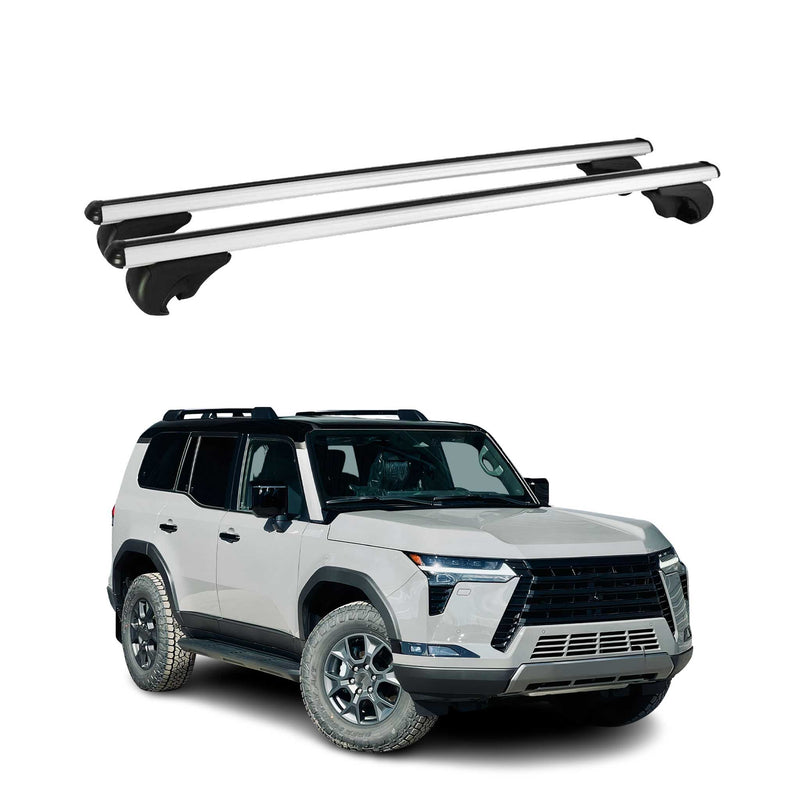 Barres de toit Transversales pour LEXUS GX 2025 en Alu gris ABE