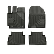 Tapis de Sol de Voiture pour Hyundai Kona I 2017-2023 TPE Imperméable Noir 4Pcs