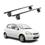 Barres de toit transversales acier pour Toyota Yaris I HB 1999-2005 TÜV Noir 2x