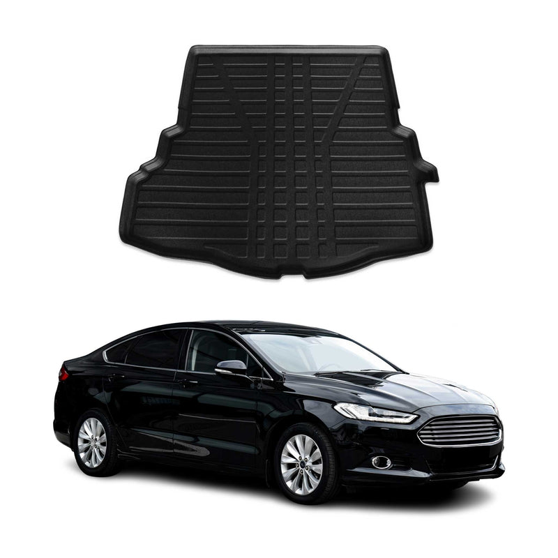 Tapis de Coffre pour Ford Mondeo mk5 Berline 2014-2022 en TPE Noir