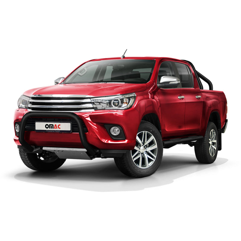 Pare-Buffle Avant Pour Toyota Hilux 2015-2017 Acier Noir