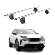 Barres de toit transversales Alu pour Peugeot 3008 III 2024-2026 TÜV Gris 2Pcs