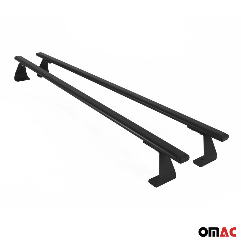 Barres de toit Heavy Duty pour volkswagen Caddy 2021-2025 Noir 2 pièces
